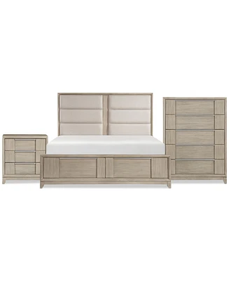 Kaci 3-Pc. Set (California King Storage Bed, Chest & Nightstand)