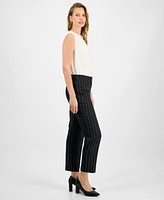 Kasper Women's Pinstriped Straight-Leg Pants, Regular & Petites
