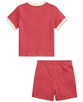 Polo Ralph Lauren Baby Boys Jersey Tee & French Terry Short Set