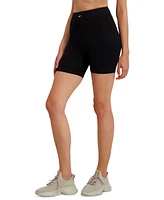 Reebok Women's Ribbed Solid-Color 6" Bike Shorts