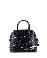 Pre-Owned Balenciaga Small Logo Ville Bag Printed Leather