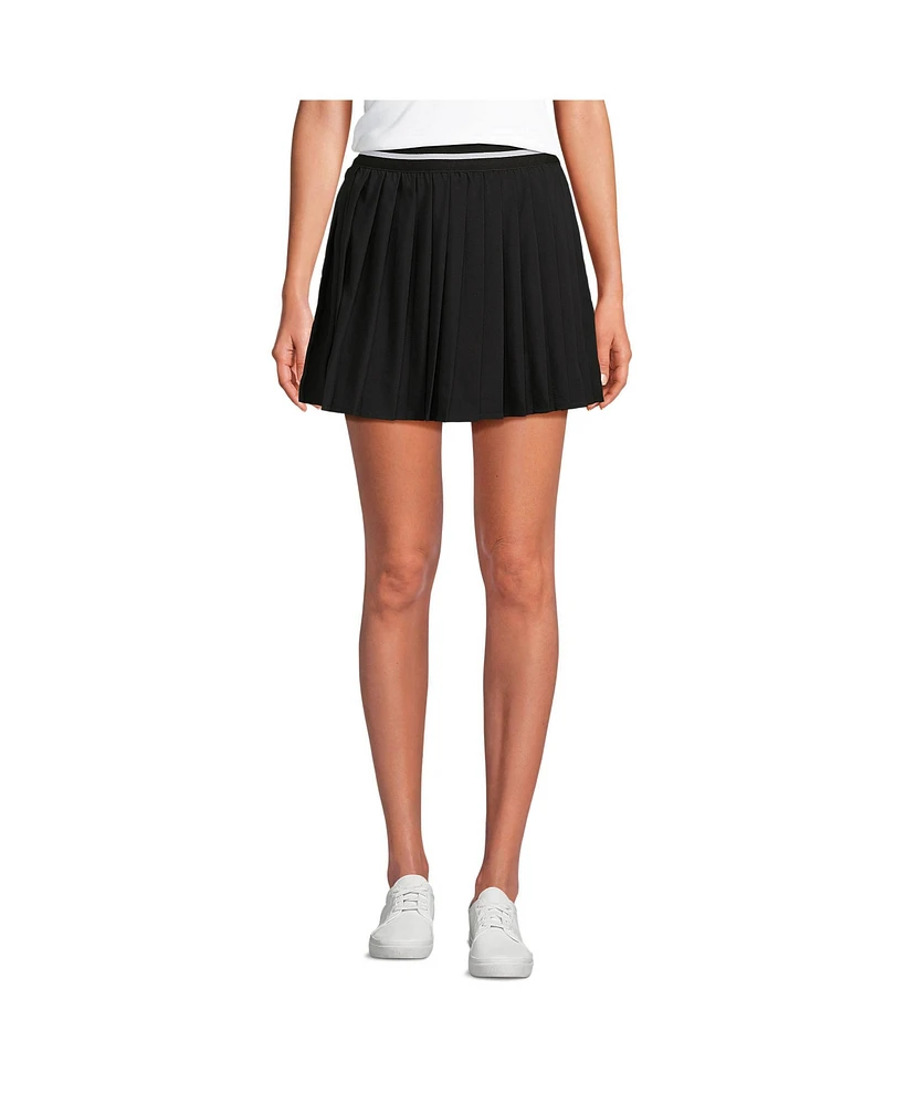 Lands' End Women's Active Woven Pleated Skort