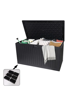 260 Gallon Outdoor Deck Box - Waterproof & Lockable