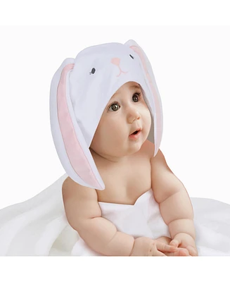 Lambs & Ivy Baby Baby/Infant Luxury Cotton Terry Bunny Hooded Bath Towel