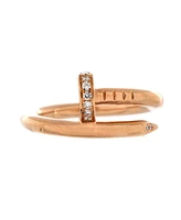 Pre-Owned Cartier Juste un Clou Ring 18K Rose Gold and Diamonds