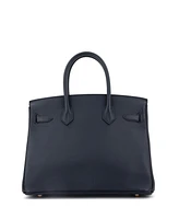 Pre-Owned Hermes Birkin 30 Handbag Epsom with Rose Gold Hardware