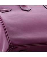 Pre-Owned Hermes Birkin 25 Handbag Purple Swift with Gold Hardware