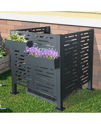 Air Conditioner Privacy Fence - 3.5x3.5 Ft Metal Cover