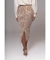 Jluxlabel Women's Sequin Midi Skirt