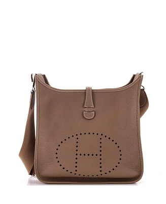 Pre-Owned Hermes Pm Evelyne Bag Gen Iii Clemence