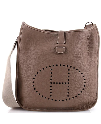 Pre-Owned Hermes Gm Evelyne Bag Gen Ii Clemence