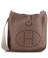 Pre-Owned Hermes Gm Evelyne Bag Gen Ii Clemence