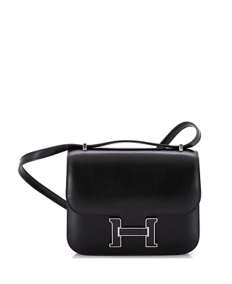 Pre-Owned Hermes 18 Constance Bag Box Calf with Aventurine