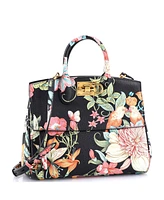 Pre-Owned Salvatore Ferragamo Small Studio Satchel Printed Leather