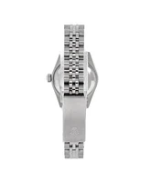 Pre-Owned Rolex Oyster Perpetual Datejust Automatic Watch in Stainless Steel and White Gold with Diamond Markers 26mm