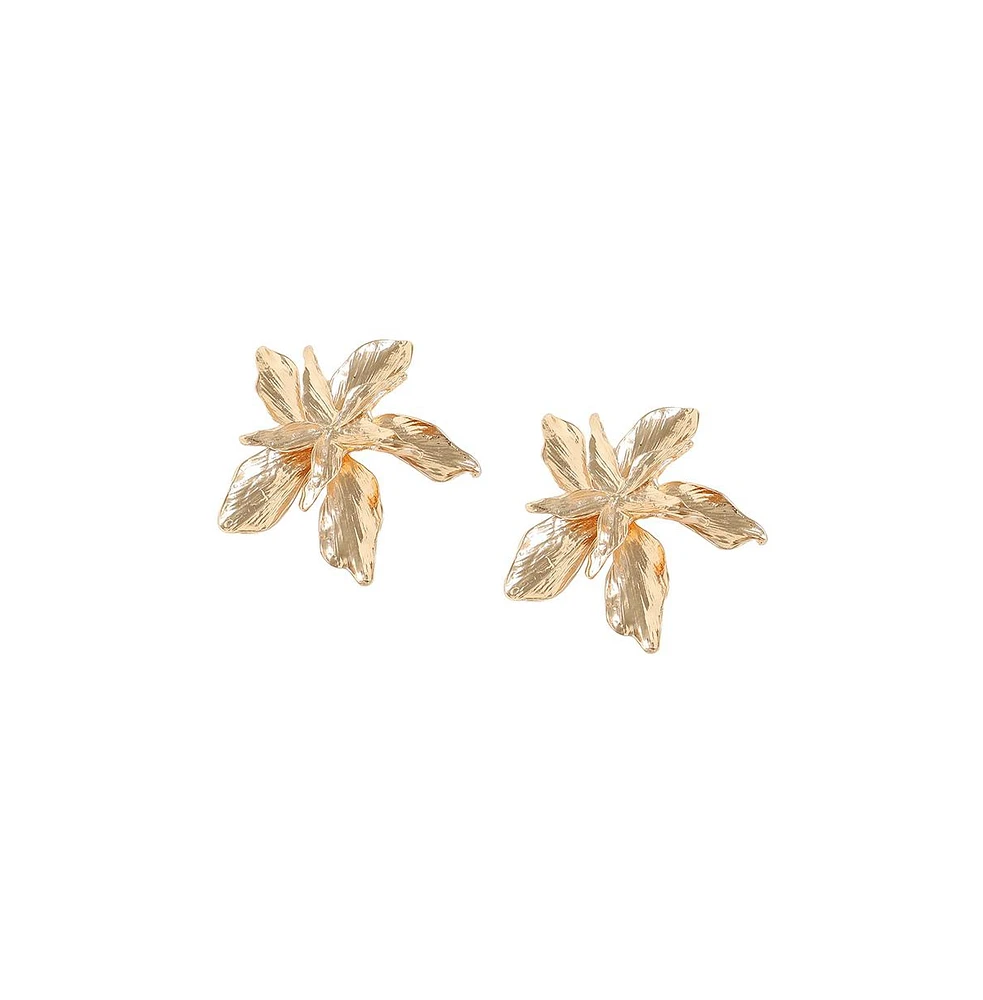 Sohi Withered-Flora Studs Earrings