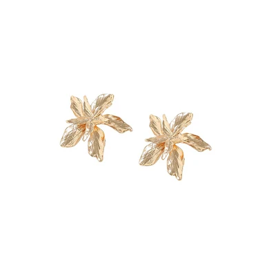 Sohi Withered-Flora Studs Earrings