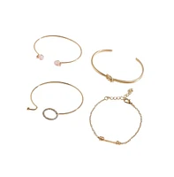 Sohi Gold-Plated Everyday Hand Bracelet Sets