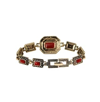 Sohi Gold-Plated Stone Bracelet