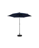 9FT Outdoor Patio Umbrella - Tilt & Crank, Navy Blue