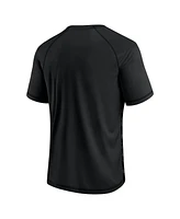 Fanatics Men's Black Atlanta Falcons Hail Mary Raglan T-Shirt