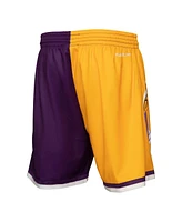 Mitchell & Ness Men's Gold Los Angeles Lakers Big Face 5.0 Fashion Shorts