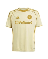 Adidas Big Boys and Girls Tan Inter Miami Cf 2025 One Planet Pre-Match Jersey