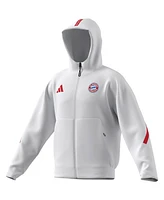 Adidas Men's White Bayern Munich 2025/26 Anthem Full-Zip Jacket