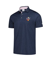 Puma Men's Navy Arnold Palmer Invitational Micro Umbrellas Polo Shirt