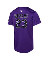 Nike Big Boys and Girls Kris Bryant Purple Colorado Rockies Alternate Limited Player Jersey