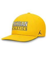 Jordan Men's Maize Michigan Wolverines Athletics Pro Adjustable Hat