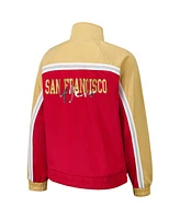 G-iii 4Her by Carl Banks Women's Scarlet San Francisco 49ers Post Game Full-Zip Track Jacket