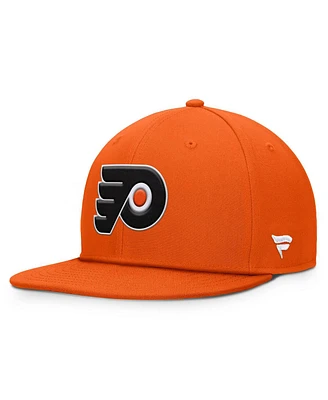 Fanatics Men's Orange Philadelphia Flyers Core Primary Logo Snapback Hat