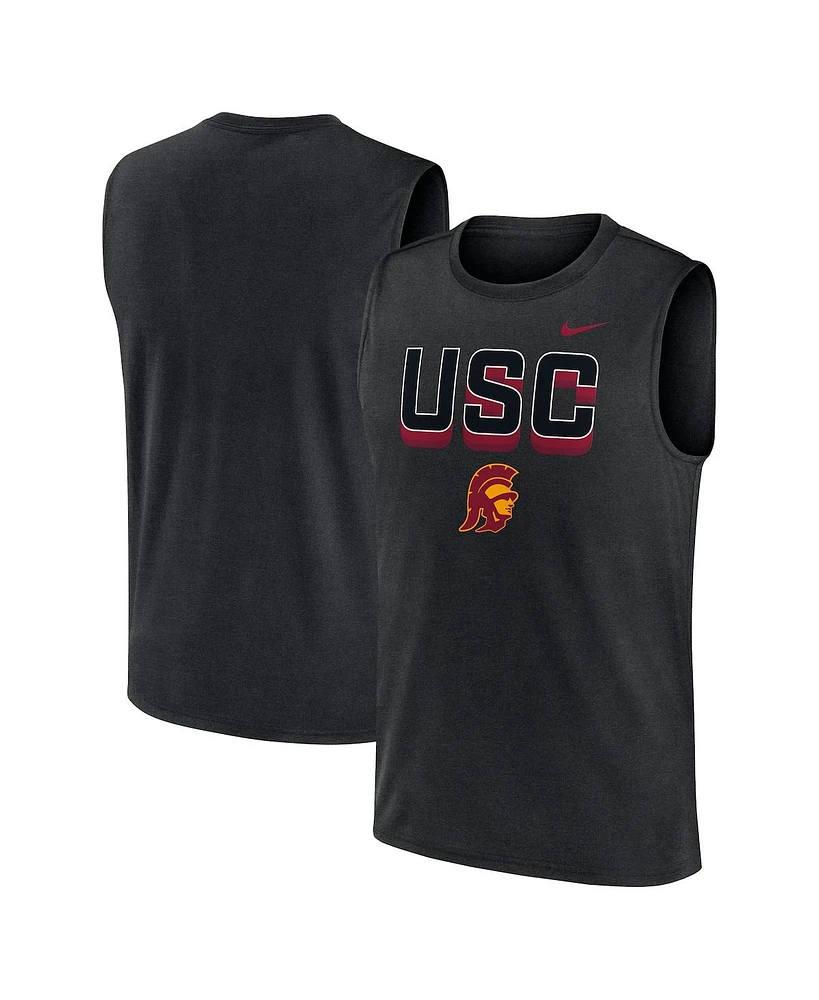 Nike Men's Black Usc Trojans Primetime Tricode Legend Performance Tank Top