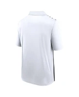Logo Athletic Men's White/Black Los Angeles Rams Sandlot Game Polo Shirt