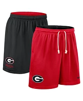 Nike Men's Red/Black Georgia Bulldogs 2025 Sideline Reversible Performance Shorts