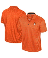 Colosseum Men's Orange Oklahoma State Cowboys Sublimated Golf Polo Shirt