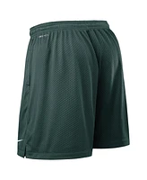 Nike Men's Green/Charcoal Michigan State Spartans 2025 Sideline Reversible Performance Shorts