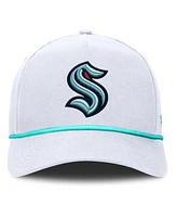 Fanatics Men's White Seattle Kraken Rope A-Frame Adjustable Hat