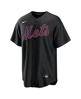 Nike Men's Francisco Lindor Black New York Mets Alternate Replica 2.0 Player Jersey