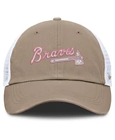 Nike Men's and Women's Khaki/White Atlanta Braves Club Trucker Adjustable Hat