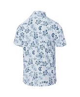 Reyn Spooner Men's White Chicago Cubs Cooperstown Collection Performance Polo Shirt