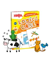 Haba Logic Case Extension Set: Animals, Travel Games, Car Games for Kids Ages 4-8, Toddler Flash Cards, Educational Puzzle Games & Brain Teasers