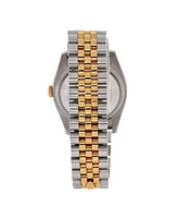 Pre-Owned Rolex Oyster Perpetual Datejust Automatic Watch in Stainless Steel and Gold with Diamond Markers 36mm
