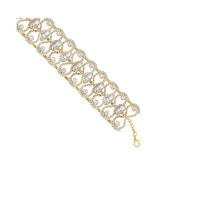 Sohi Gold-Plated Crystal Necklace
