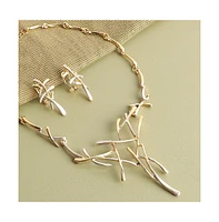 Sohi Gold-Plated Stones Jewellery Set