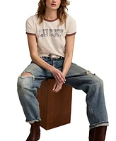 Lucky Brand Women's Ringer Cotton Classic Crewneck T-Shirt