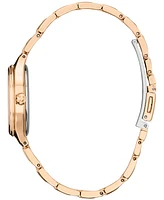 Citizen Eco-Drive Women's Disney Mickey & Minnie Take Paris Rose Gold-Tone Stainless Steel Bracelet Watch 29mm