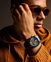Citizen Eco-Drive Men's Chronograph Star Wars Rebel Starfighter Black Leather Strap Watch 44mm Box Set