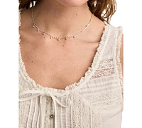 Lucky Brand Women's Cotton Lace-Trim Swing Tank Top